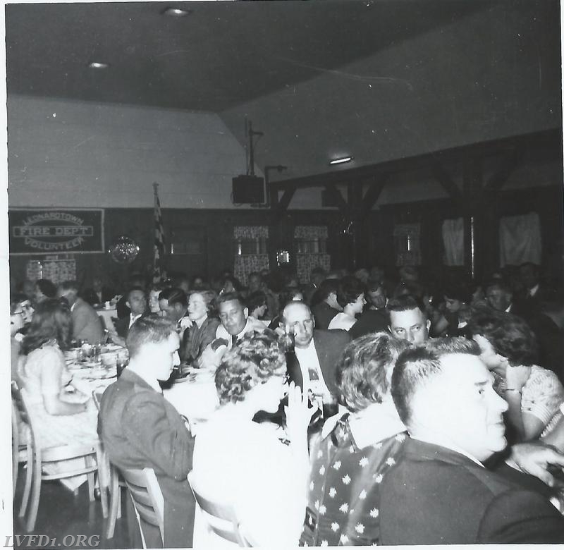 1959:  Department members attending Col. Duke's Testimonial.  Beech Clark, Lloyd Goddard, Moakley Mattingly, Rob Mattingly, John Ralph Abell, Lenwood Ramos